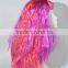 Remy Pink and purple mixed color wig synthetic crazy and funny wig N300
