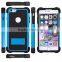 Durable Phone case Silicon TPU+PC 3 in 1 dual layer case with kickstand stand function for iphone 5/ 6