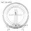 Wholesale Hottest Cheap Wedding and Hotel Decorative Clear Beaded Glass Charger Plate