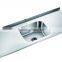Stainless Steel Topmount Double Bowl Kitchen Sink with Drainboard Tea Cabinet Sink Top GR-664