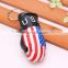 hot sell PVC leather USA flag boxing glove keychain/America flag boxing glove keyring