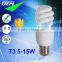2700-6400K Popular Use 5W-23W Spiral T3 E27 Energy Saving Lamp