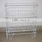 High quality foldable metal basket ,storage bin