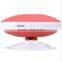 Portable Mini Water Resistant Triangle Bluetooth Speaker With Stereo Bathroom Music Player (Suction Cup)