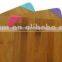 TFGJ004/Non-Slip Series Silicone Bamboo Thin Corner Grip Cutting Board,Bamboo Chopping Block