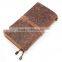 Boshiho Vintage Embossed Leather Journal Diary (Handmade) with leather strap closure