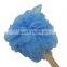 JML PE bath puff with handle bath pouf