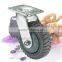 6 Inch Roller Bearing Grey Polyurethane Swivel Industrial Casters Wheel