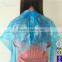 cheap hot disposable multi color PE hair cutting cape manufactory