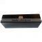 Plain black pu Mens Watch cases 6 installed can be customized