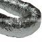 Double Ply Insulated Flexible Hoses Made of Aluminum Foil and PET Film, Insulated with Glass Wool Material