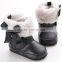 winter Soft leather baby shoes boots with soft sole