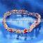 Fashion Jewelry Red CZ Double Sterling Silver Bracelets