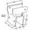 JY-2044PF|Color zinc plated metal roller track fastener|Conveyor roller bearings