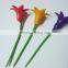 2016 Hot Selling Duo Tone Floral Wine Charm Silicone Drink Glass Marker