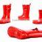 China red rain rubber boot stock lot shoes for sale
