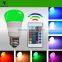 Popular3W 5w RGB led light bulbs with 24 keys remote control