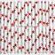 Drinking Paper Straws With Christmas Candy Cane Design For Christmas Party Favors