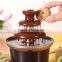 Kawachi 3-Tier Electric Chocolate Fondue Fountain