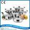 Professional Non-stick 12pcs stainless steel cookware for sale