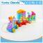 colorful Wood stocking Train Toys animal shape Blocks Education Gift