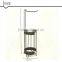 Round Rack, Standing Holder with One Hook, Bronze
