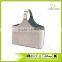 Silver Faux Leather Buckle Handle Magazine & Newspaper Baskets