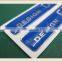 2015 china manfucture 2 DOMED Design STICKERS Silver on blue