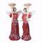 Custom 2017 christmas gift red skirt fairy candle holder