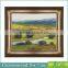 Wall Decor Village Scenery Oil Painting On Canvas