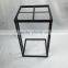 Dongguan furniture modern metal iron black end side table frame