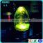 battery operated color changing led lights aluminium metal base crystal bubble led table lamp