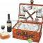 wholesale handmade insulated fast food picnic basket wicker