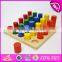 2017 New design preschool blocks wooden montessori infant toys W12F012