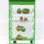 USA /EU FASHIONAL Wooden Kitchen Trolley With FOUR Metal Wire Brackets/ceramic Tile on Top With Drawer