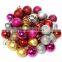 Cheap 24 Pcs Glitter Christmas 4 6 8 10cm Balls Baubles Xmas Tree Hanging Ornament Christmas Decor