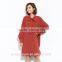 2017 new design ladies red chiffon long dress for women