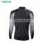 Black half-zipper in the front long sleeve t shirt men's