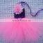 crochet top tutu lined kids mini short skirt