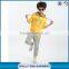 Fashion wholesale sports zip-up child boy clothes set