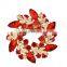 zm53221a high quality fashion women flower alloy brooch with gold plated