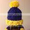 Christmas Decoration Knitted Cap With Wool Pompom Cute Little Knitted Cap