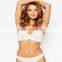 OEM summer breathable fashion new design underware sexy fancy bra panty set plus size