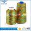 Multi color polyester rainbow sewing thread