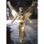 light green bronze angel figurine with two big wings