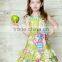 high quality fall gril floral ruffle boutique dress