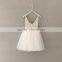 Gold Sequin Soft Girl Lace Dress Flower Girls Tutu Dress Fancy Dresses for Baby