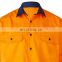 Men's Reflective Safety cotton High Visibility Short Sleeve shirt