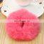 High quality handmade girl fur hairband real rabbit fur hair ring wholesale