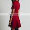CHEFON Pocketed knee length new women work dresses 2016